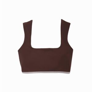 Mara Hoffman Chocolate Brown Raina Bikini Top Size Medium